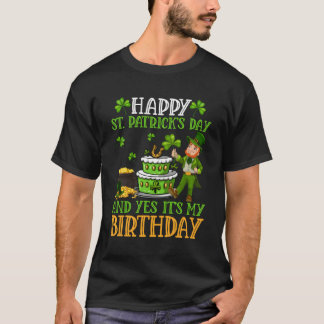 ハッピーSt patricks dayとYesそのマイレプラーシャン Tシャツ