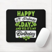 ハッピーSt patricks dayとYesそのマイ誕生日 マウスパッド (マウス)
