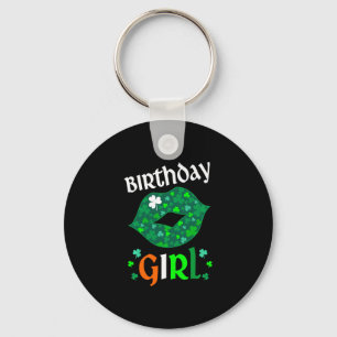 ハッピーSt patricks dayとYesイッツマイ誕生日リップ キーホルダー