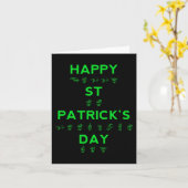 ハッピーSt patricks dayろうプライド手話ASL カード (黄色い花)