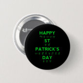 ハッピーSt patricks dayろうプライド手話ASL 缶バッジ (正面&裏面)