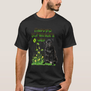 ハッピーSt patricks dayアイリッシュパグドグキュートサンパッド Tシャツ