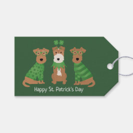 ハッピーSt patricks dayウェルシュワイヤキツネテリアドッグス ギフトタグ