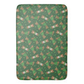 ハッピーSt patricks dayウェルシュワイヤキツネテリアドッグス バスマット (正面縦)