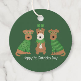 ハッピーSt patricks dayウェルシュワイヤキツネテリアドッグス フェイバータグ