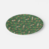 ハッピーSt patricks dayウェルシュワイヤキツネテリアドッグス ペーパープレート (アングル)