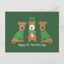 ハッピーSt patricks dayウェルシュワイヤキツネテリアドッグス