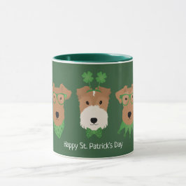 ハッピーSt patricks dayウェルシュワイヤキツネテリアドッグス マグカップ