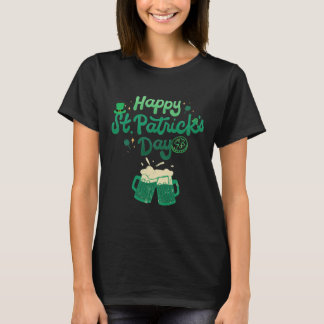 ハッピーSt patricks dayクローバーシャムロックギフト Tシャツ