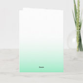 ハッピーSt patricks dayグリーンバルーンおもしろいタイポグラフィ カード (裏面)