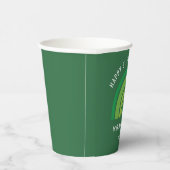 ハッピーSt patricks dayグリーンレインボーアイリッシュシャームロック 紙コップ (右)