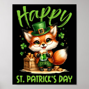 ハッピーSt patricks dayコスチューム衣装キツネアイリッシュビー ポスター