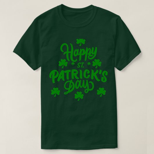 ハッピーSt patricks dayゴーラッキーギフト Tシャツ (デザイン正面)