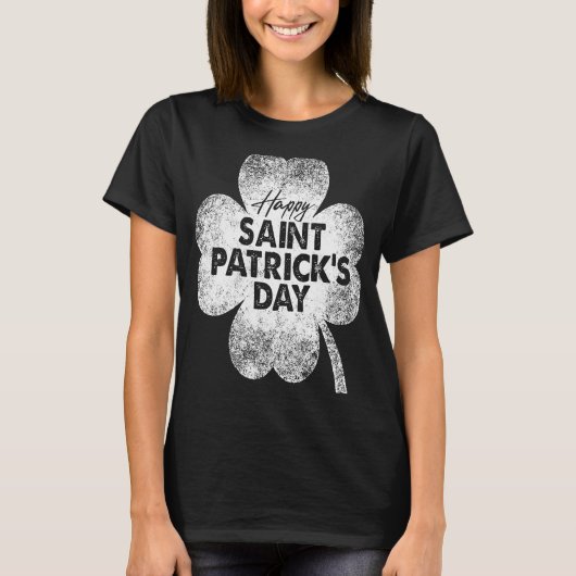 ハッピーSt patricks dayゴーラッキーハッピーセントパトリック Tシャツ (正面)