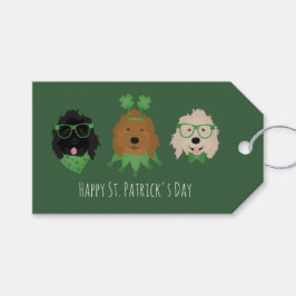 ハッピーSt patricks dayゴールデンドールドードルドッグス ギフトタグ