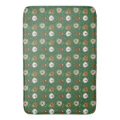 ハッピーSt patricks dayゴールデンレトリエバードッグス バスマット (正面縦)