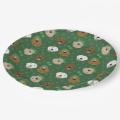 ハッピーSt patricks dayゴールデンレトリエバードッグス ペーパープレート (アングル)