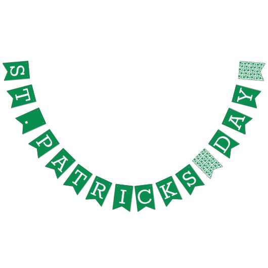ハッピーSt patricks dayシャムロックスグリーン バンティングフラッグ (全)