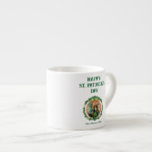 ハッピーSt patricks dayシャムロック家族の写真 エスプレッソカップ (正面右)