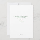 ハッピーSt patricks dayシャムロック家族の写真 シーズンカード (裏面)