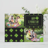 ハッピーSt patricks dayシャムロック家族2枚の写真 シーズンカード (スタンド正面)