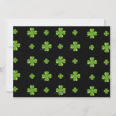 ハッピーSt patricks dayシャムロック家族2枚の写真 シーズンカード (裏面)