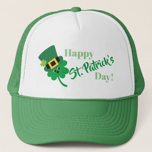 ハッピーSt patricks dayシャムロック キャップ (正面)