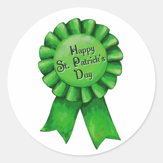 ハッピーSt patricks dayスタンプ ラウンドシール (正面)