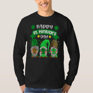 ハッピーSt patricks dayスリー格言シャムロックヒョウ Tシャツ