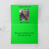 ハッピーSt patricks dayドッグフレンドリーバー1900写真 カード (内部)