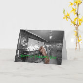 ハッピーSt patricks dayドッグフレンドリーバー1900写真 カード (黄色い花)