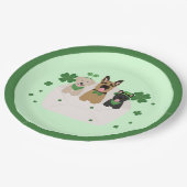 ハッピーSt patricks dayドッグメール ペーパープレート (アングル)