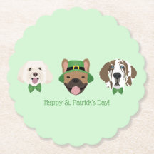 ハッピーSt patricks dayドッグ顔