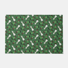 ハッピーSt patricks dayドベルマンドッグス ドアマット