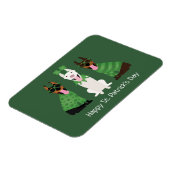 ハッピーSt patricks dayドベルマンドッグス マグネット (左側)