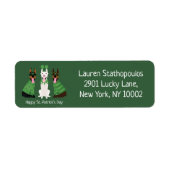 ハッピーSt patricks dayドベルマンドッグス ラベル (正面)