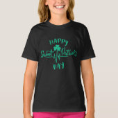 ハッピーSt patricks dayハートビートパルスシャムロック Tシャツ (正面)