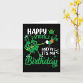 ハッピーSt patricks dayバースデーパーティーシャムロックダブ カード (黄色い花)