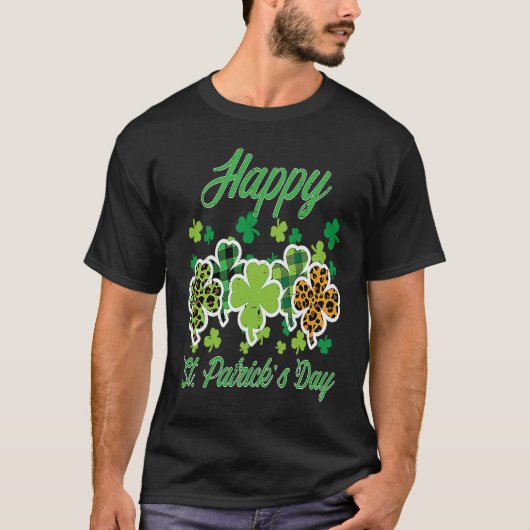 ハッピーSt patricks dayパタンズサンパティスウィメンズ Tシャツ (正面)