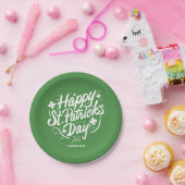 ハッピーSt patricks dayパーティーカスタムアイリッシュシャームロック ペーパープレート (パーティー)