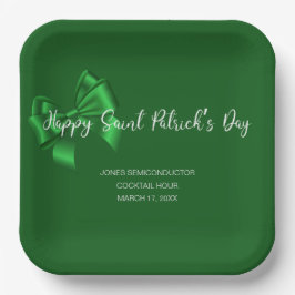 ハッピーSt patricks dayビジネスパーティー ペーパープレート