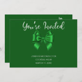 ハッピーSt patricks dayビジネスパーティー 案内状 (正面/裏面)