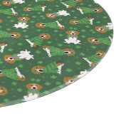 ハッピーSt patricks dayビーグルドッグス カッティングボード (角)