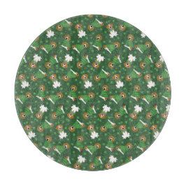 ハッピーSt patricks dayビーグルドッグス カッティングボード
