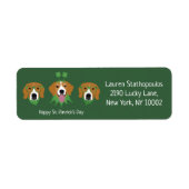 ハッピーSt patricks dayビーグルドッグス ラベル (正面)