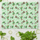 ハッピーSt patricks dayピットブルドッグス キッチンタオル (折り畳み)