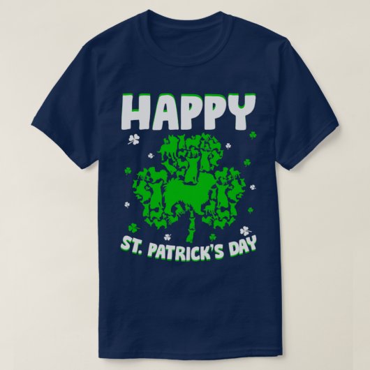 ハッピーSt patricks dayフニーサンパトリックスチフアフ Tシャツ (デザイン正面)