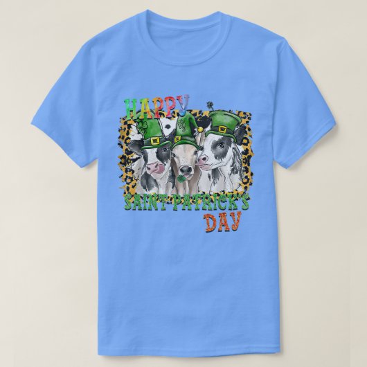 ハッピーSt patricks dayフュエヒョウ農場レプレシャン Tシャツ (デザイン正面)