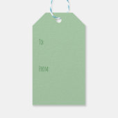 ハッピーSt patricks dayフランスのブルドッグ ギフトタグ (裏面)