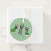 ハッピーSt patricks dayフランスのブルドッグ フェイバータグ (インサイチュ)